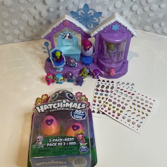 👀2 for $20- Hatchimals CollEGGtibles- 💎Glitter Salon with NEW 2-pack - Picture 1 of 11